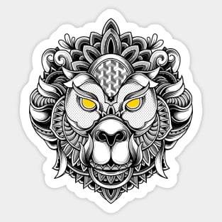 Ornate Monkey Sticker